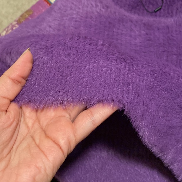 Anthropologie cropped purple sweater by Oval Square - Picture 2 of 5